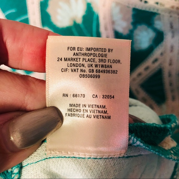 Anthropologie | flower print & lace detail dress - Picture 7 of 7